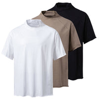 Quinn Shirt with Stand Collar and Short Sleeve