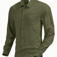 Quinten Casual Shirt with Long Sleeve and Chest Pocket