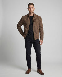 Quinten Leather Jacket with Stand Collar