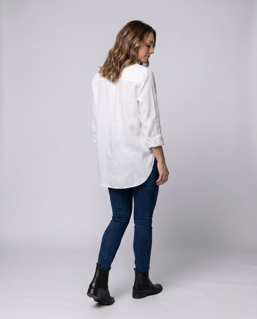 Rachel Lightweight Linen Blouse