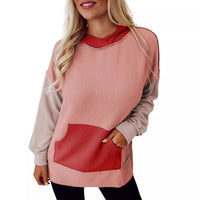 Rae Casual Hoodie with Pockets and Hood in Pink