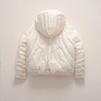 Rae Jacket with Hood in Beige