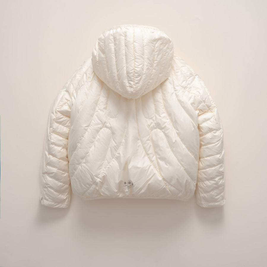 Rae Jacket with Hood in Beige