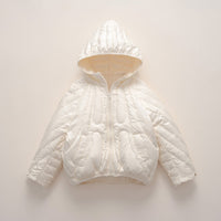 Rae Jacket with Hood in Beige