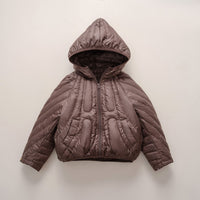 Rae Jacket with Hood in Coffee