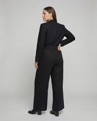 Rae Linen Blend Trousers with Side Pockets and Pockets