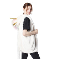 Rae Vest with Hood in White