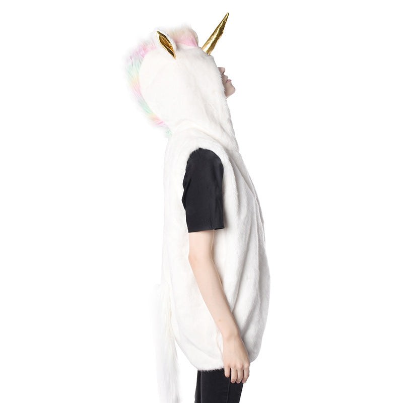 Rae Vest with Hood in White
