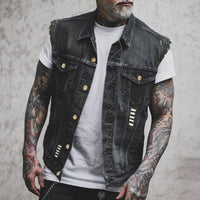 Rafael Denim Vest in Black