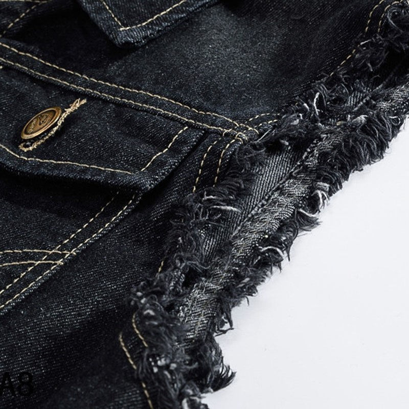 Rafael Denim Vest in Light Blue