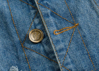 Rafael Denim Vest in Light Blue