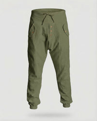 Rafael Harem Trousers in Olive Green