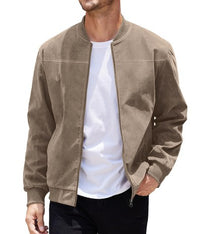 Rafael Jacket with Zip Front in Khaki