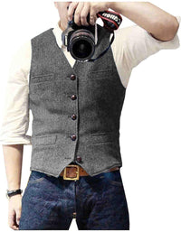 Rafael Vest in Grey