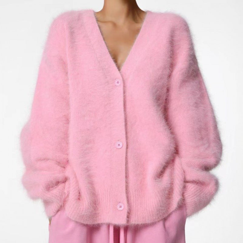 Rafaela Cardigan with Oversized in Pink