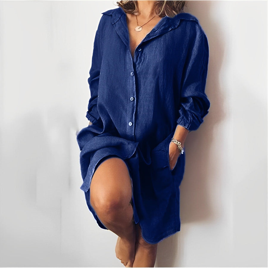 Rafaela Dress in Navy