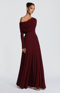 Amber Maxi Dress – Cherry Lacquer