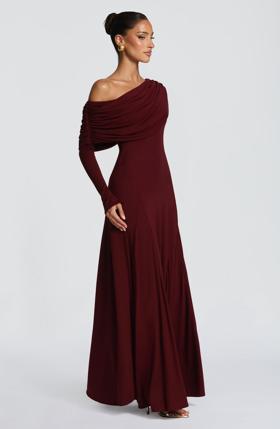Amber Maxi Dress – Cherry Lacquer