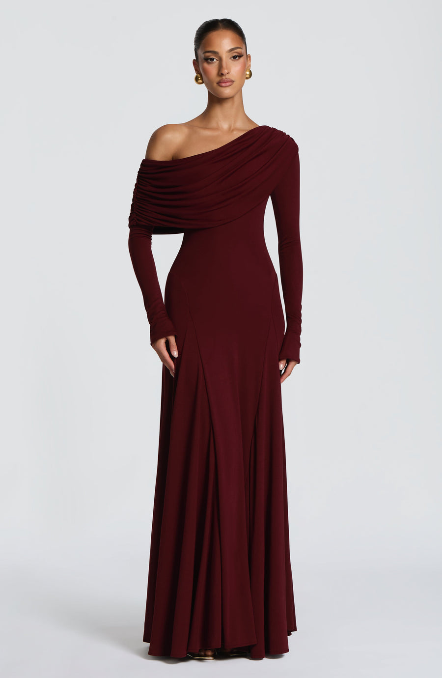 Amber Maxi Dress – Cherry Lacquer