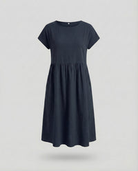 Rafaela Midi Dress with Pockets in Navy