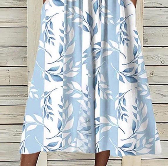 Rainne Women's Floral Print Midi Dress with Jacket Set in Blue