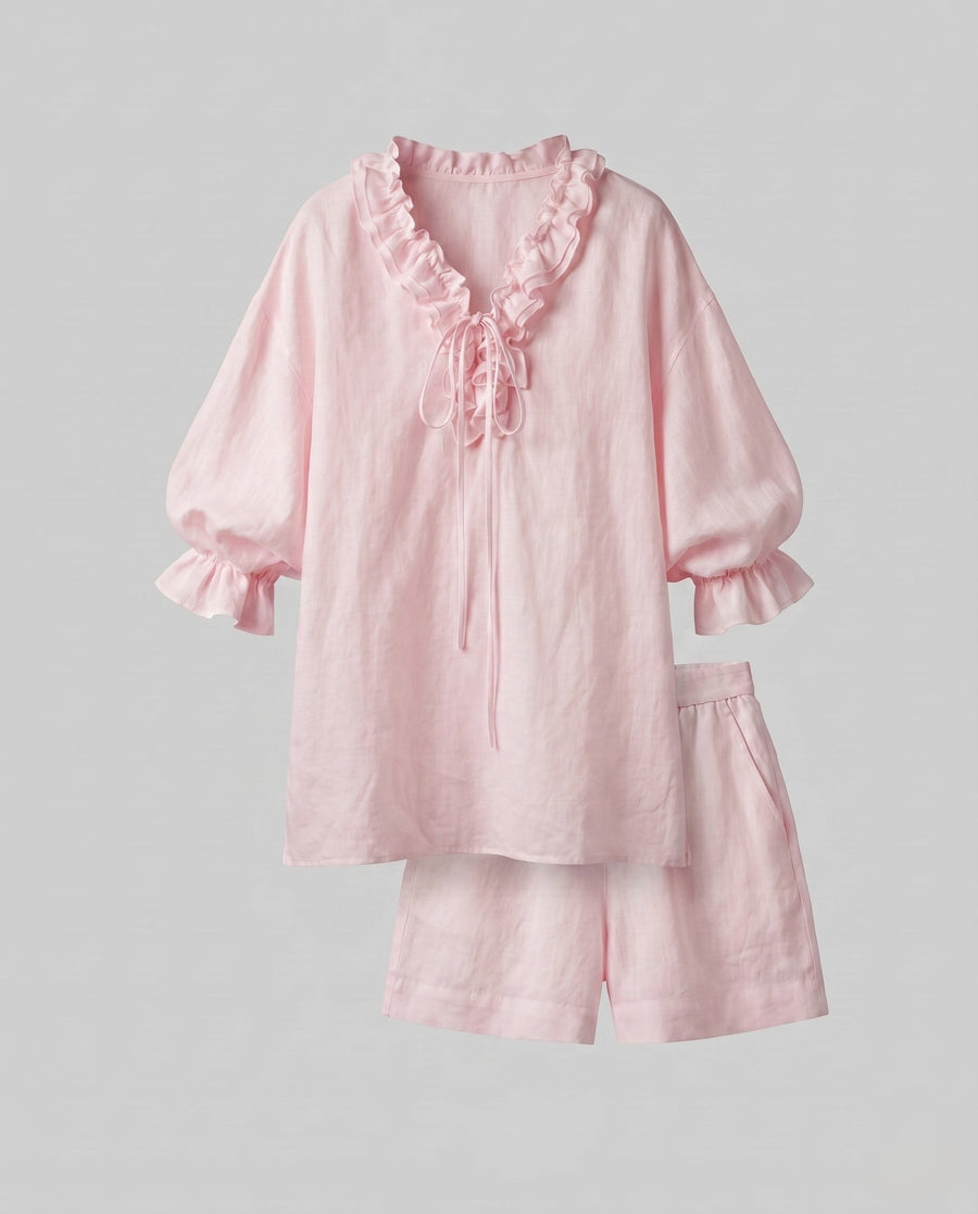 Ramona Lightweight Blouse in Pink