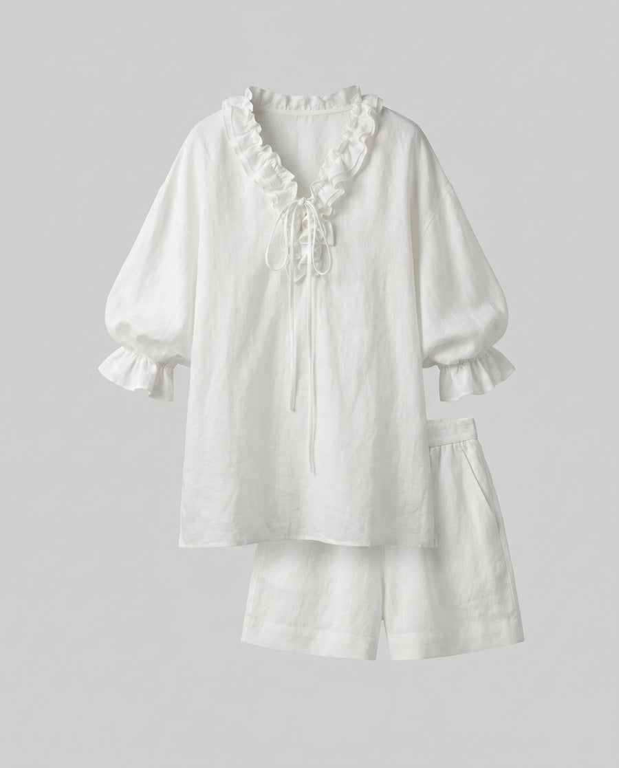 Ramona Lightweight Blouse in White