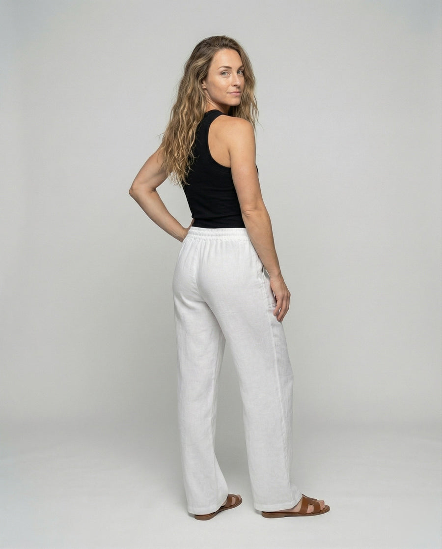Ramona Linen Trousers with Pockets