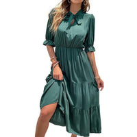 Ramona Maxi Dress with Ruffles and Belted