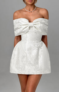 Ellen Mini Dress – Ivory