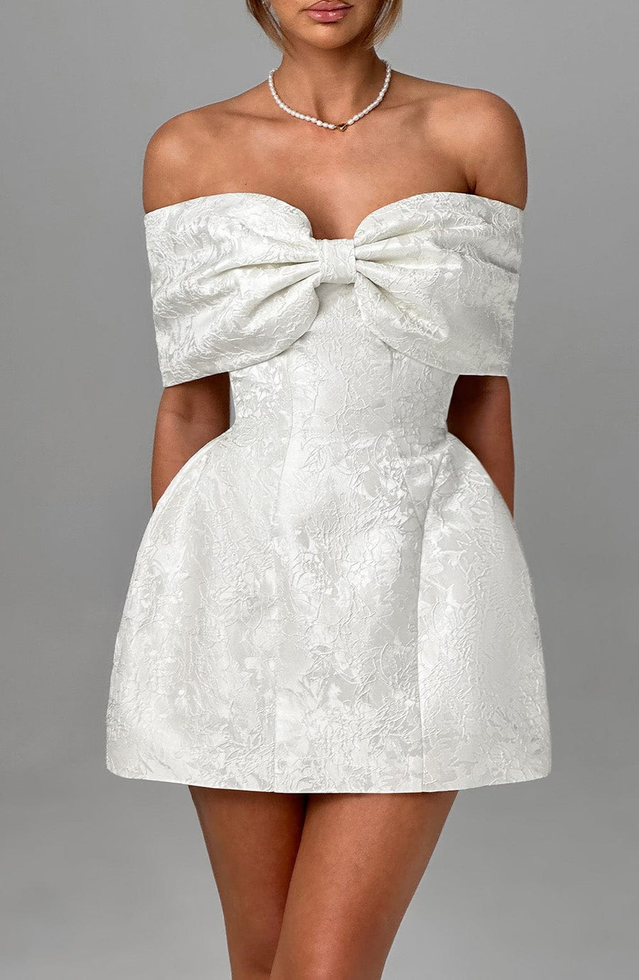 Ellen Mini Dress – Ivory