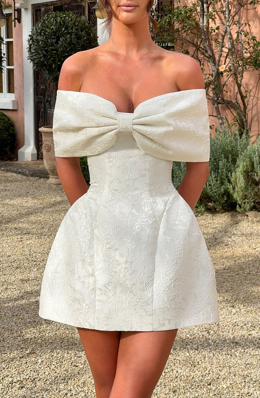 Ellen Mini Dress – Ivory