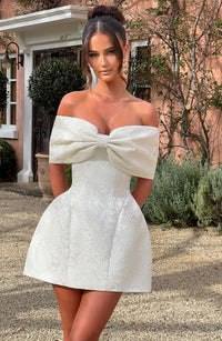 Ellen Mini Dress – Ivory