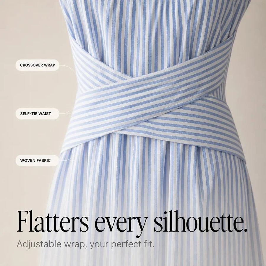 Ravelle Women's Striped Sleeveless Maxi Dress