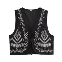 Raven Elegant Vest in Black