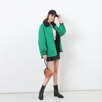Raven Jacket with Hood and Oversized