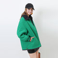 Raven Jacket with Hood and Oversized