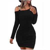 Raven Knit Dress in Black