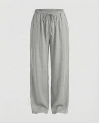 Raven Linen Trousers in Grey