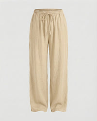 Raven Linen Trousers in Khaki
