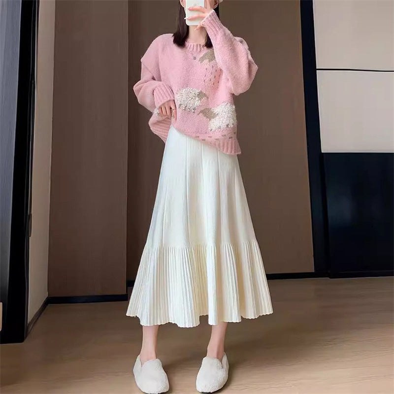 Raya Elegant Sweater in Cream