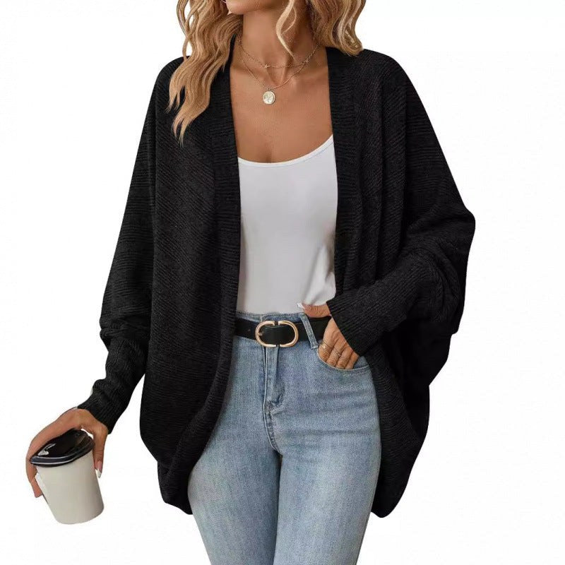Rebecca Casual Knit Cardigan with Oversized