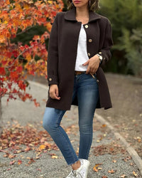 Rebecca Elegant Coat in Brown