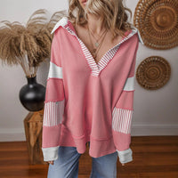 Regina Casual Shirt with Striped in Pink