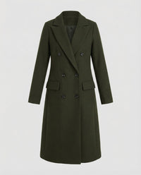 Regina Warm Coat in Army Green