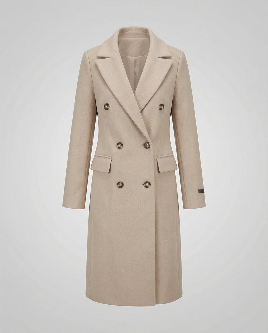 Regina Warm Coat in Beige