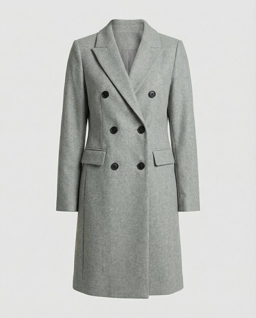 Regina Warm Coat in Grey
