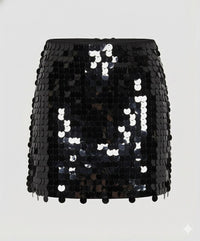 Reina Elegant Skirt in Black