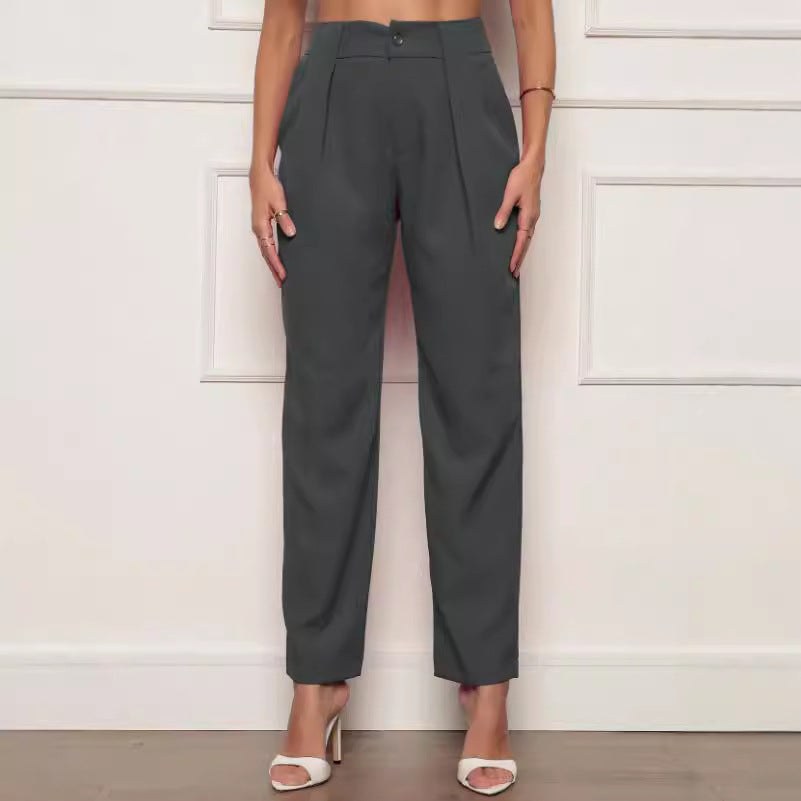 Reina Elegant Trousers with Pleated