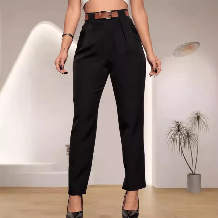 Reina Elegant Trousers with Pleated